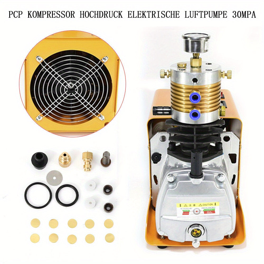 Luchtpomp – Balpomp – Handpomp – Compressor – Vervangingsonderdelen – Hoge Druk 4500 PSI – Mechanische Manometer – Duurzaam Kunststof – Zonder Elektriciteit – Inclusief O-Ringen & Ringen