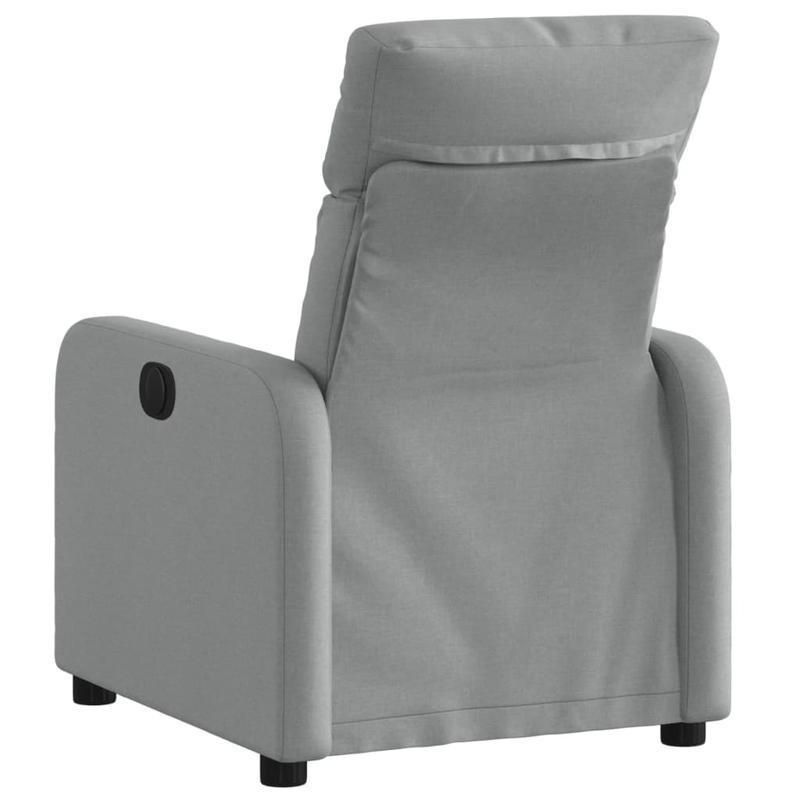 Loungebank – Fauteuil – Lounge Stoel – Relaxstoel – Zitzak – Lichtgrijs – Stevig MDF Frame – Handmatig Verstelbare Rugleuning
