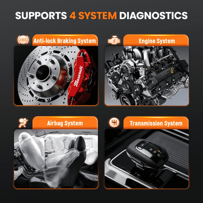 OBD2 Scanner – Autodiagnose Tool – Foutcode Lezer – Auto Diagnoseapparaat – Diagnose Scanner Full System – 7+ Resetfuncties – 15,75 cm Touchscreen