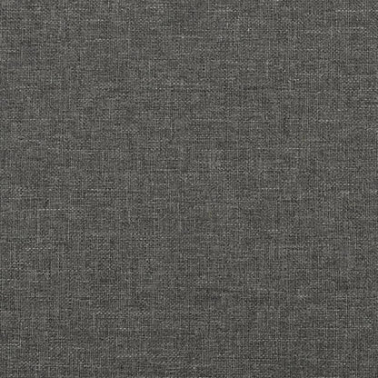Dark Gray Spring Bed Frame 160x200cm in Fabric Practical, removable, suitable for all seasons