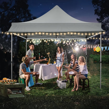 Pop-up Tent – Vouwtent – Markt Tent – Partytent – Camping Tent – 3,05x3,05 Meter – 3 Afneembare Zijwanden – 3 Verstelbare Hoogtes – Inclusief Draagtas – Aluminium Frame