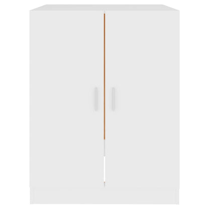 Wasmachinekast – Wasmachine Meubel – Wasmachine Ombouw – Wasmachine Opberger – Opbergkast – Wit – 71x71,5x91,5 cm – Ruimtebesparend en Duurzaam