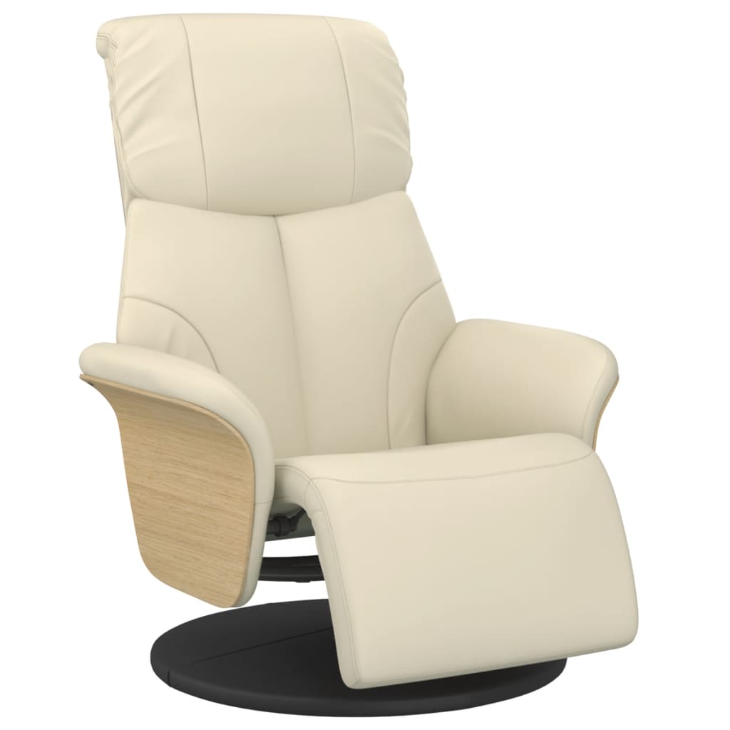 Relaxfauteuil – Relaxstoel – Loungefauteuil – Draaifauteuil – Verstelbare Fauteuil – Kunstleer – 360° Draaibaar – Verstelbare Rugleuning 105-125°