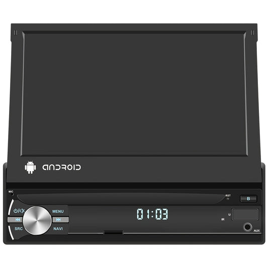 Autoradio – Car Stereo – Multimedia Speler – Navigatiesysteem – Touchscreen Radio – 7-Inch Uitschuifbaar Scherm – GPS Navigatie & Achteruitrijcamera Met DVR