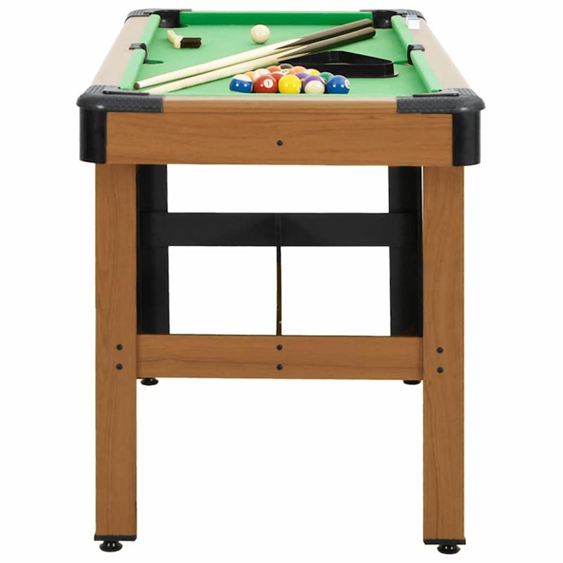Biljarttafel – Pooltafel – Speltafel – Tafelbiljart – Game Table – Compact 4-voet – Houtlook Bruin