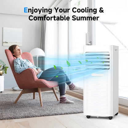 Mobiele Airconditioner – Mobiele Airco – Draagbare Airconditioner – Luchtontvochtiger – Ventilator – 9000 BTU – 24-Uurs Timer