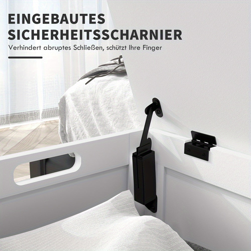 Opbergkist – Speelgoedkist – Opbergbak – Dekenkist – Opbergmeubel – Wit – Met Handgrepen – Flip-Top Deksel – 81 x 40 x 46 cm – Kunststof
