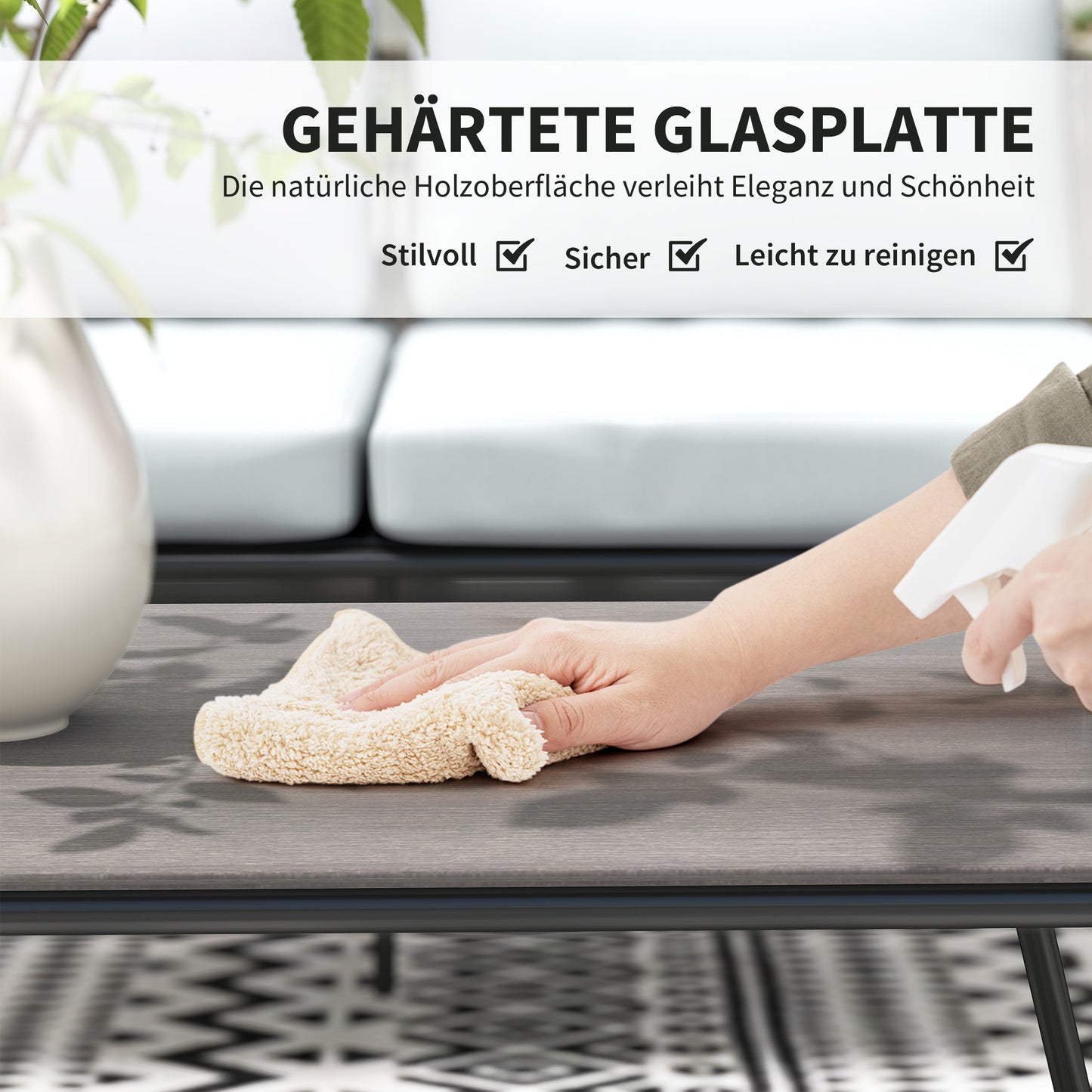 Tuinmeubelset Polyrattan – Loungeset Buiten – Tuinset Balkon – Outdoor Meubelset – Loveseat Fauteuils – Weerbestendig PE-Rattan – Verstelbare Poten Donkergrijs