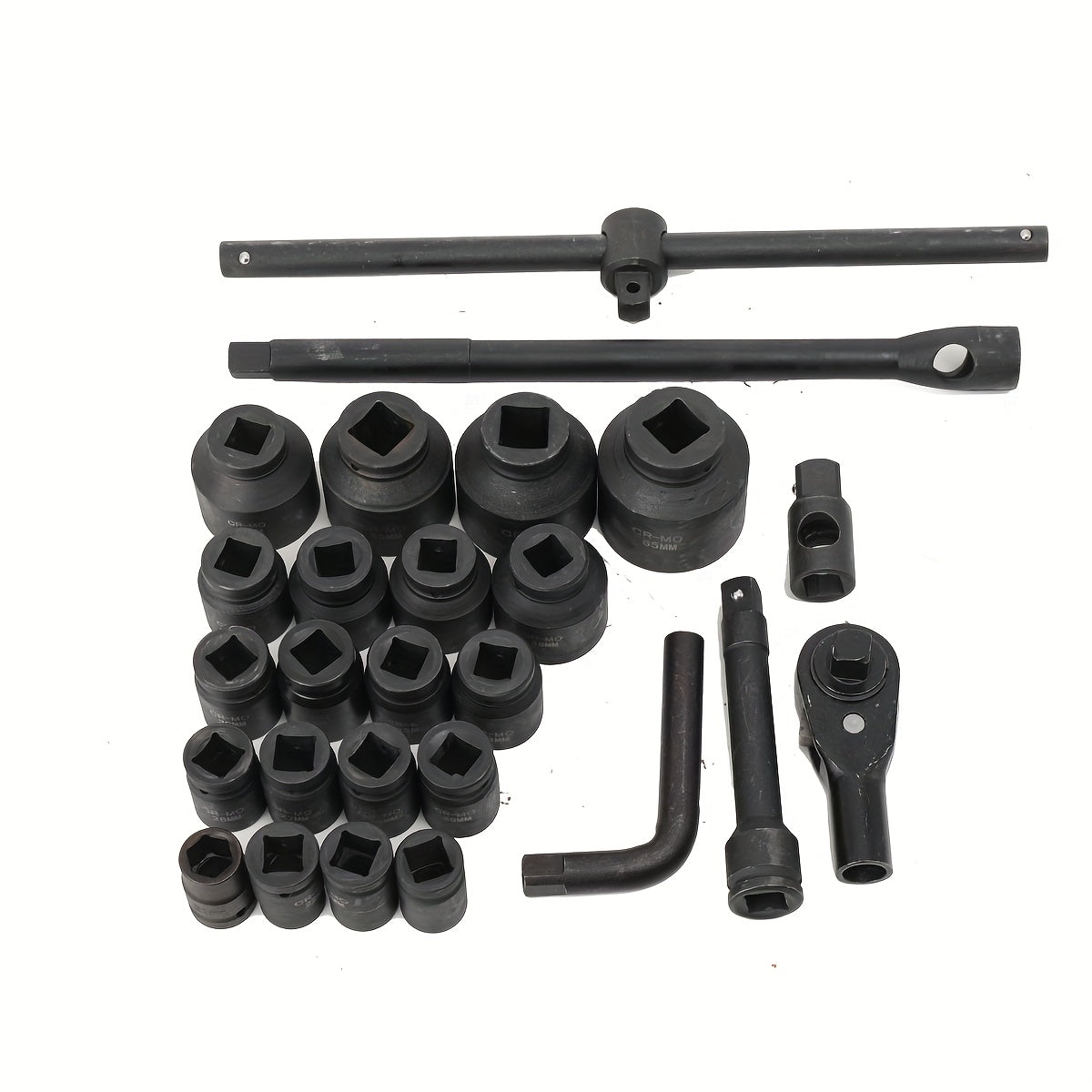 26-TLG 3/4" & 1" Inch 21-65mm Plug Nuts Truck Ratchet Box Plug Key Set