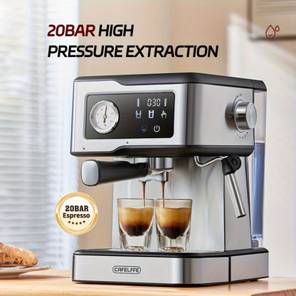 Espressomachine – Koffiezetapparaat – Cappuccinomachine – Latte Macchiatomachine – Melkopschuimer – 3-Speed Temperatuurregeling – 1,5L Afneembaar Waterreservoir