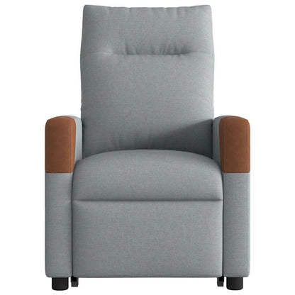 Sta-op Stoel – Elektrische Relaxstoel – Verstelbare Fauteuil – Comfortabele Zitstoel – Ergonomische Stoel Lichtgrijs – Elektrische Sta-op Functie – Verstelbaar Tot 135°