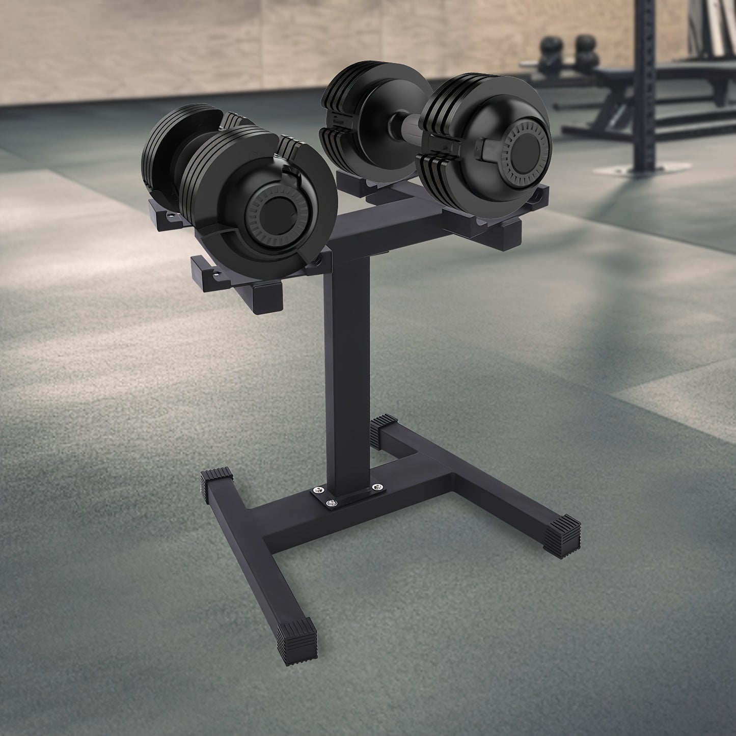 Halterrek – Gewichtenrek – Dumbbellrek – Halterstandaard – Gewichtshouder – Staal – Belastbaar tot 136 kg – Compact en Stabiel