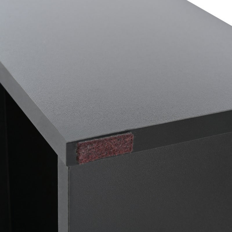 Salontafel – Koffietafel – Woonkamertafel – Bijzettafel – Lounge tafel – Modern Design – Hoogglans Zwart-Wit – Met Lade en Open Vak – 105x60x40,5 cm – Duurzaam Material