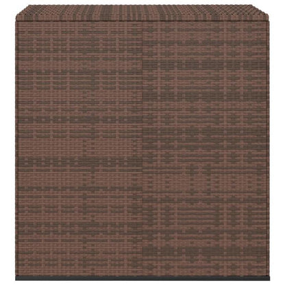 Grote Opbergbak Kussenbox – Buitenbox – Tuinbox – Opbergkist – Patio Organizer – Weerbestendig – 100x49,5x103 cm – Weefsel van Resin – Bruin