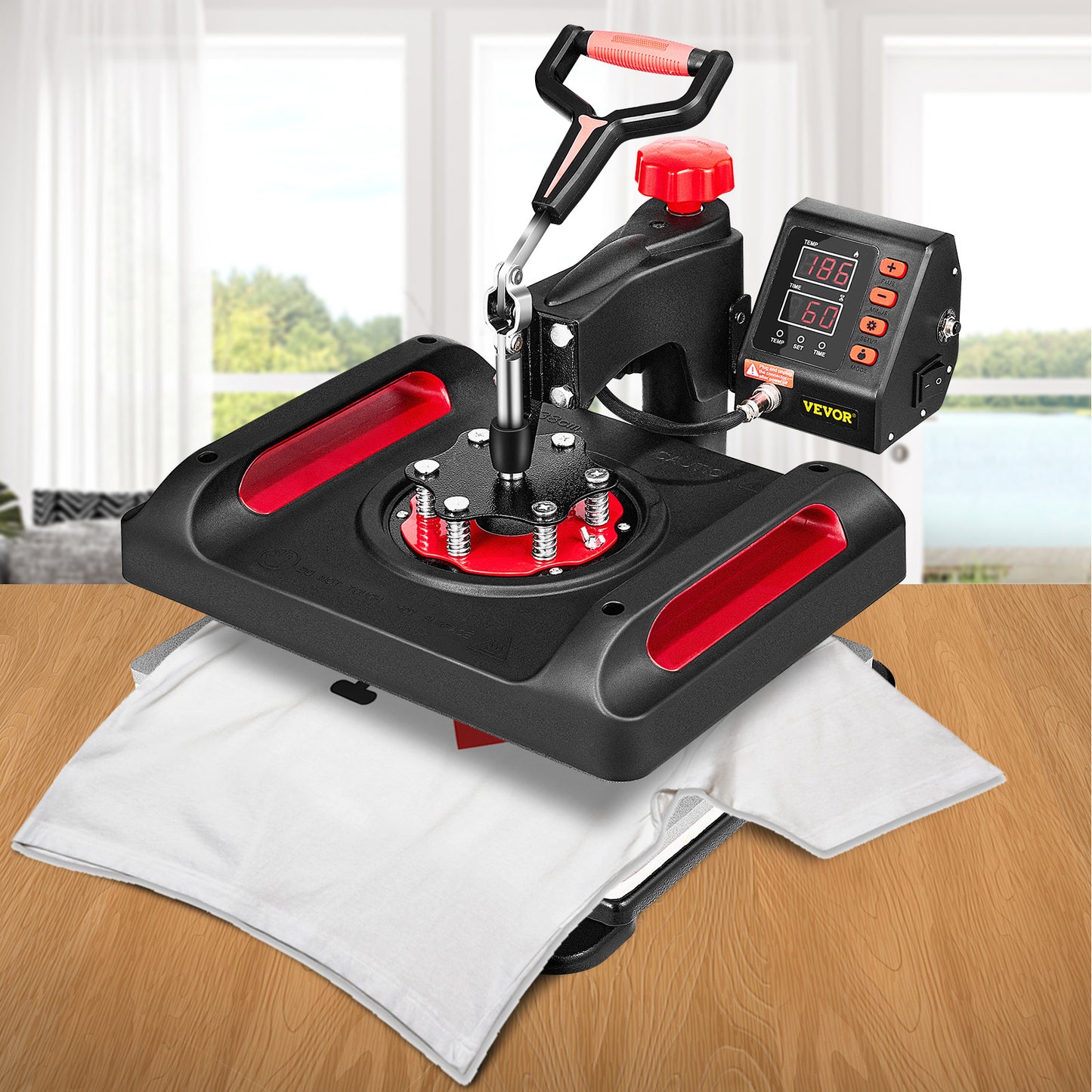 Hittepers – Transferpers – Sublimatiepers – Textieldrukmachine – Warmtepers – 15 x 12 Inch Werkoppervlak – 11-in-1 Accessoires Set