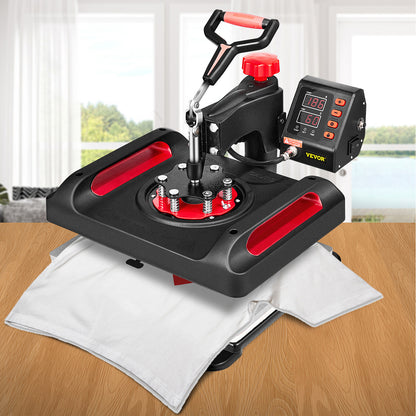 Hittepers – Transferpers – Sublimatiepers – Textieldrukmachine – Warmtepers – 15 x 12 Inch Werkoppervlak – 11-in-1 Accessoires Set