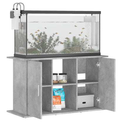 Aquariummeubel – Aquariumstandaard – Aquariumkast – Visbakstand – Houten Standaard – Grijs – Stevige Constructie – Duurzaam Materiaal