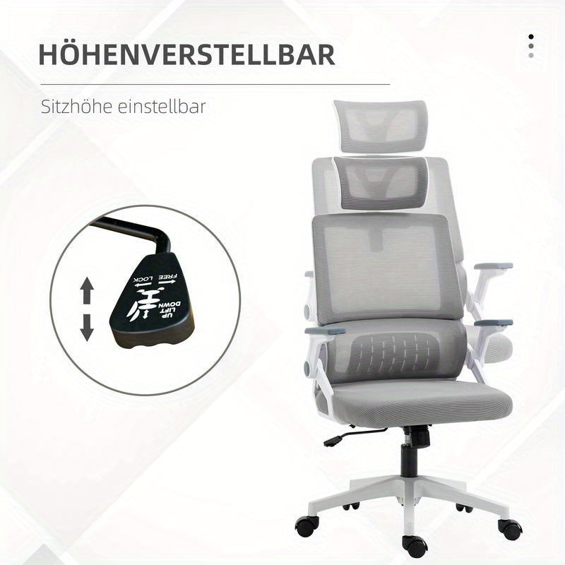 Ergonomische Bureaustoel – Bureaustoel Voor Thuis – Werkstoel – Gaming Stoel – Kantoorstoel – Verstelbare Hoogte – Lendensteun Met Ademend Mesh
