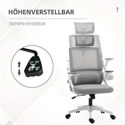 Ergonomische Bureaustoel – Bureaustoel Voor Thuis – Werkstoel – Gaming Stoel – Kantoorstoel – Verstelbare Hoogte – Lendensteun Met Ademend Mesh