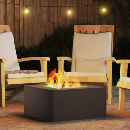 Heavy-Duty Metal Fire Pit - Outdoor Fireplace with Built-in Lighter, 60x60x30cm Rectangular Fire Pit for Patio, Deck, Backyard, Fire Pit for Camping