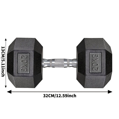 Halters – Dumbbells – Halterset – Gewichten – Verstelbare Dumbbells – 2x 10 kg – Gietijzer Met Antislip Coating – Ergonomische Handvatten