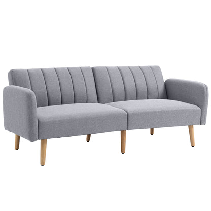2-Zitsbank – Tweezitsbank – Loveseat – Bankstel – Slaapbank – Lichtgrijs – Scandinavisch Design – Verstelbare Rugleuning 3 Posities