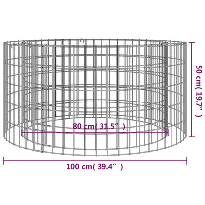 Vuurkorf – Tuinhaard – Buitenhaard – Vuurschaal – Open haard – Universeel – Roestvrij Stalen – 100 cm Diameter