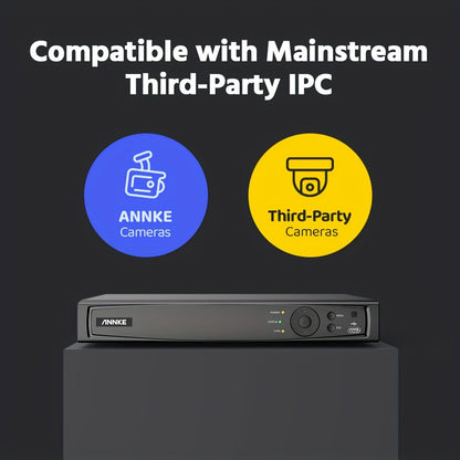 Netwerkvideorecorder – NVR – Beveiligingsrecorder – Video-opnamesysteem – 16-Kanaals Recorder – 12MP Ultra HD – PoE Plug & Play – 1TB Opslag
