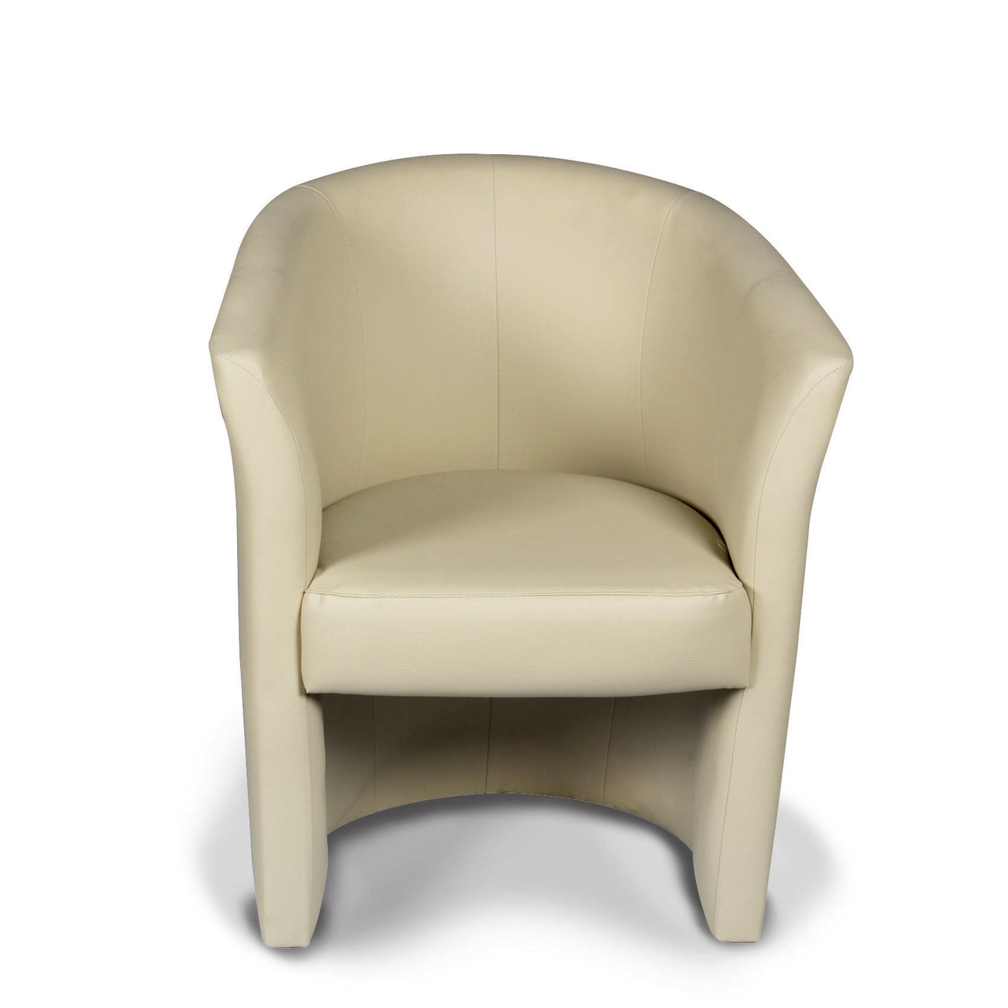 Dpanett Armchair, Upholstered Living Room Chair, Padded Seat with Eco-Leather Armrests, 64x63x76 cm, Available in 5 Colors