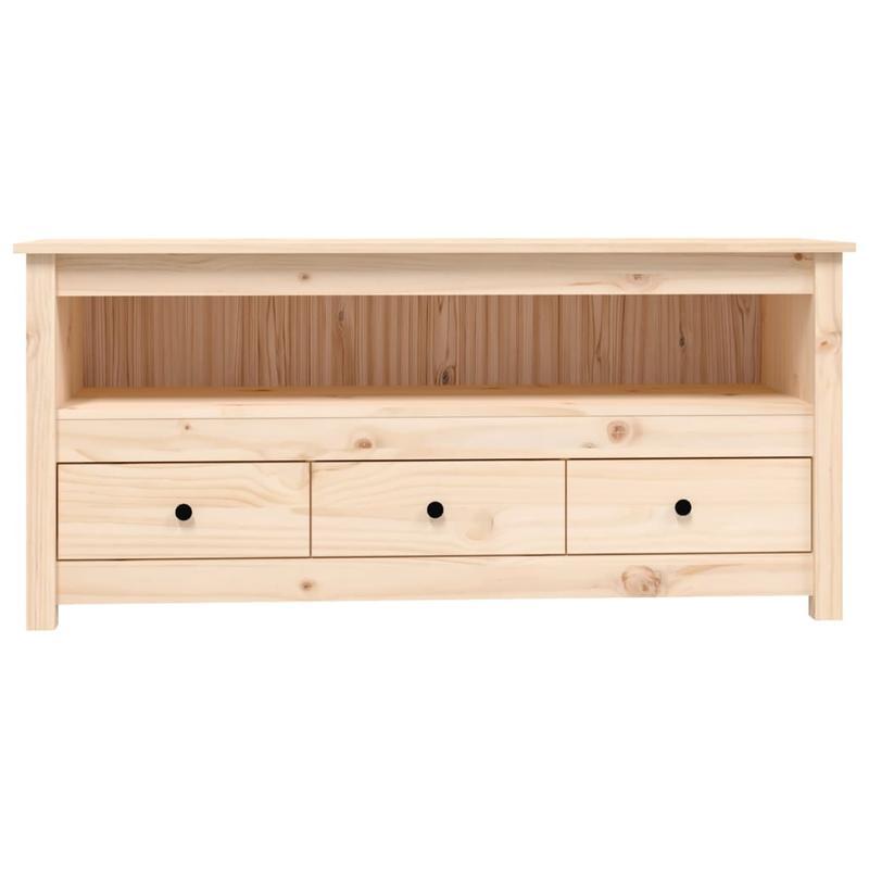 TV-meubel – Tv-kast – Entertainmentmeubel – Mediameubel – Dressoir – Massief Hout – Geschikt voor 75 Inch TV – Ruime Opbergruimte – Eenvoudige Montage – Compact Ontwerp – Modern Design
