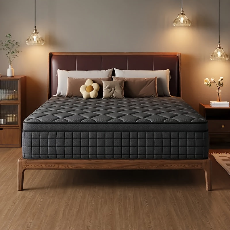 Memory Foam Matras – Pocketvering Matras – Traagschuim Matras – Eenpersoonsmatras – Matras 90x200 cm – Medium-Stevig – 25 cm Dik – Geïndividualiseerde Pocketveren – Lichtgewicht Zonder Hout