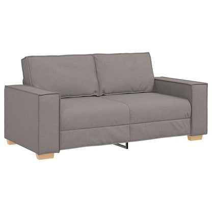 2-zitsbank – Loveseat – Sofa – 2-persoonsbank – Bankstel – Taupe – Compact 140 cm – Duurzaam Hardhoutframe