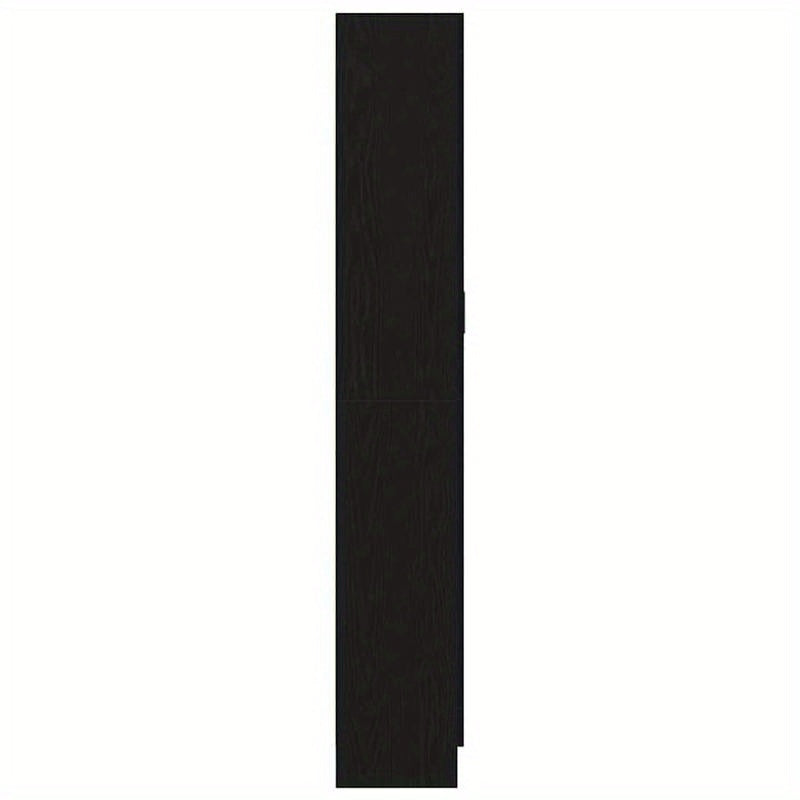 Boekenkast – Boekenrek – Opbergkast – Vakkenkast – Wandkast – Zwart Eikenhout – 82,5x30,5x185 cm – Hoge Draagkracht 999 kg