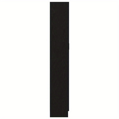 Boekenkast – Boekenrek – Opbergkast – Vakkenkast – Wandkast – Zwart Eikenhout – 82,5x30,5x185 cm – Hoge Draagkracht 999 kg