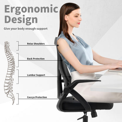 Bureaustoel – Kantoorstoel – Computestoel – Werkstoel – Ergonomische Stoel – Beige Goud – PU Lederen Bekleding – Max Draagkracht 180 kg