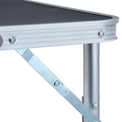 Compact Opvouwbaar Tafeltje – Kampeertafel - Reis Tafeltje – Kampeertafeltje – Campingtafel - Picknicktafeltje – Lichtgewicht – Aluminium Met MDF – Compact Formaat