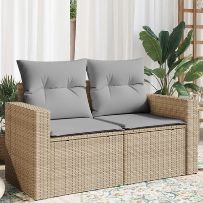 Tuinbank – Buitenbank – Balkonbank – Zitbank – 2-zits – Poly Rattan – Weerbestendig – Met Opbergruimte