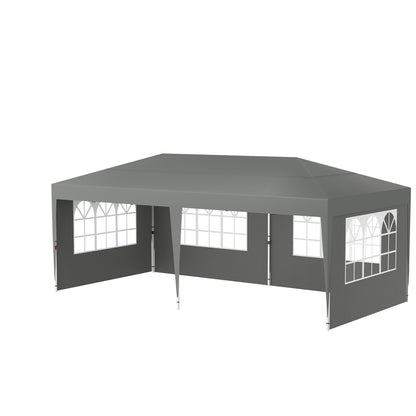 Partytent – Feesttent – Pop-up Tent – Tuintent – Paviljoen – 3x6m – Verstelbare Hoogte – Waterdicht Oxford Dak