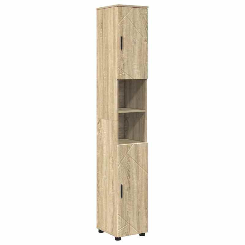 Modern Minimalist Bathroom Furniture Set, Extra Large Bathroom Furniture Set with Storage, Stable Foot Design, Suitable for Bathrooms. Bathroom Furniture Set with Drawer 4pcs Sonoma Oak 30 X 35 X 192 Cm