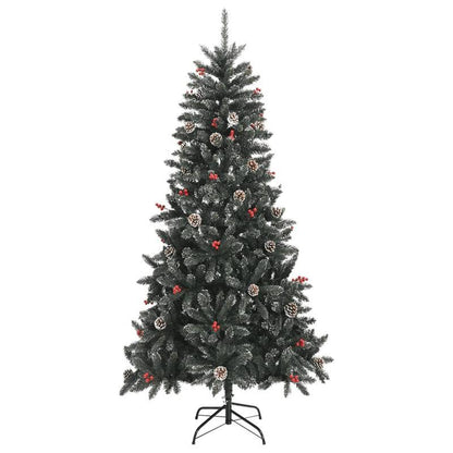 Kerstboom Kunstboom Kunstkerstboom Kunstversiering Nepboom – 210 cm Groen PVC – Natuurlijk Uitziende Dennennaalden – Stevige Metalen Standaard