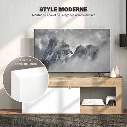 Tv Meubel – Televisiekast – Tv Kast – Mediameubel – Dressoir – Natuurlijke Houtlook – 140x40x48 cm – Zonder Elektriciteit