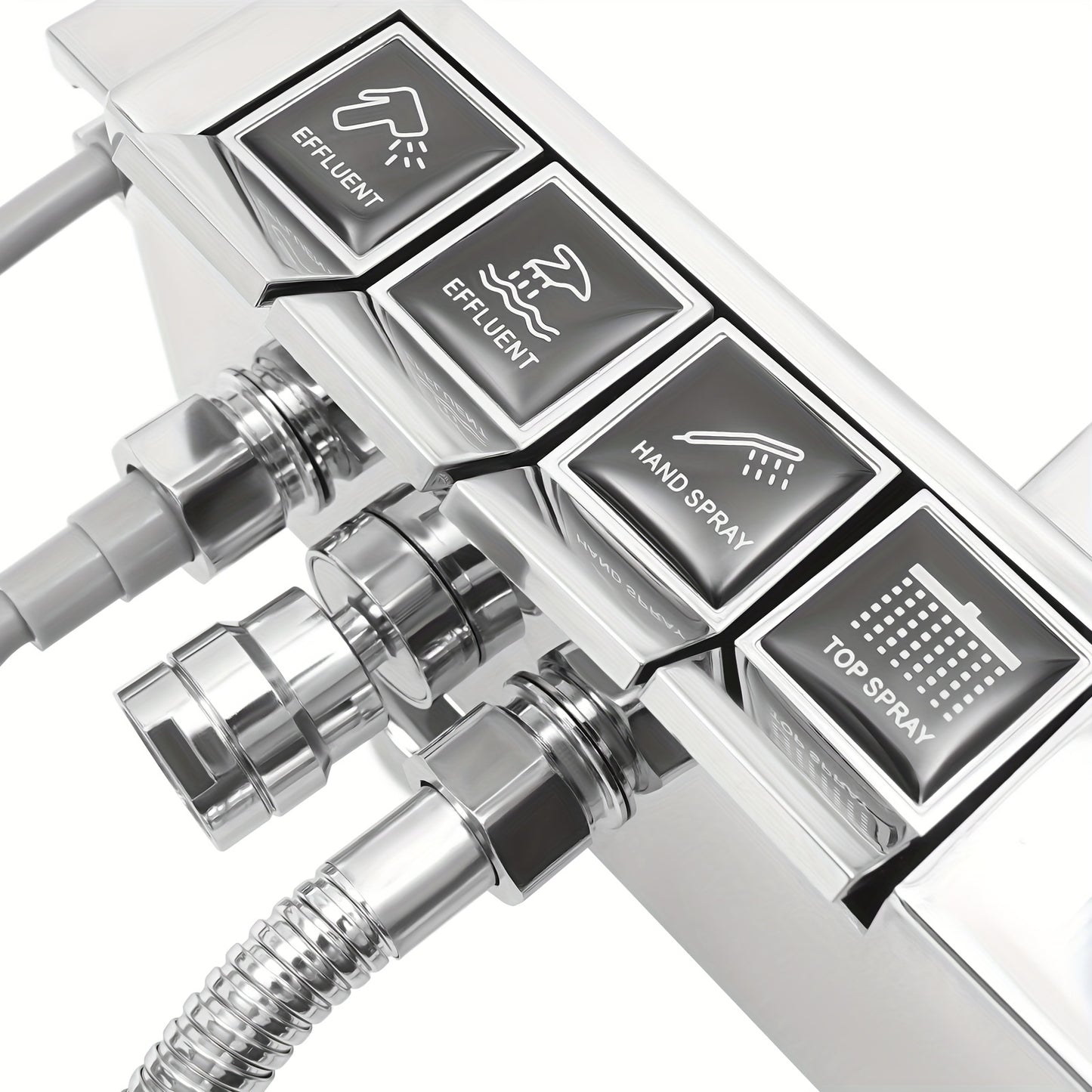 Doucheset – Regendouche – Thermostaatkraan – Handdouche – Badkraan – Thermostatische Temperatuurregeling – Roestvrij Staal