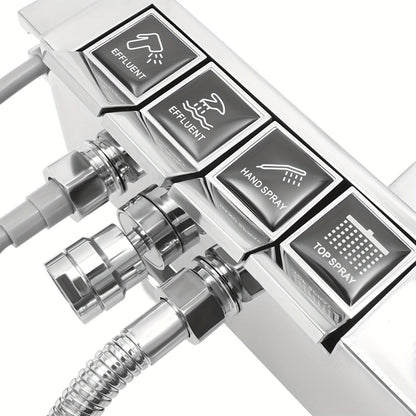 Doucheset – Regendouche – Thermostaatkraan – Handdouche – Badkraan – Thermostatische Temperatuurregeling – Roestvrij Staal