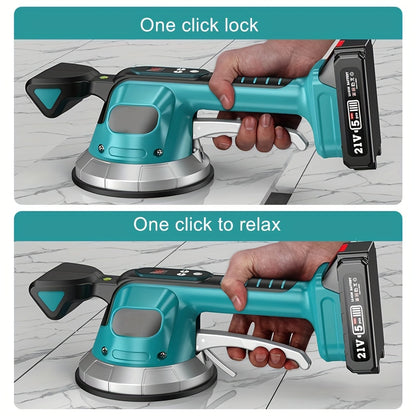 Tegelsteller – Tegelzuiger – Tegelplaatser – Tegelversteller – Tegelhulpmiddel – Oplaadbaar Met Verstelbare Vibratie – 200 Kg Zuigkracht – Compatibel Met 18V Makita Accu