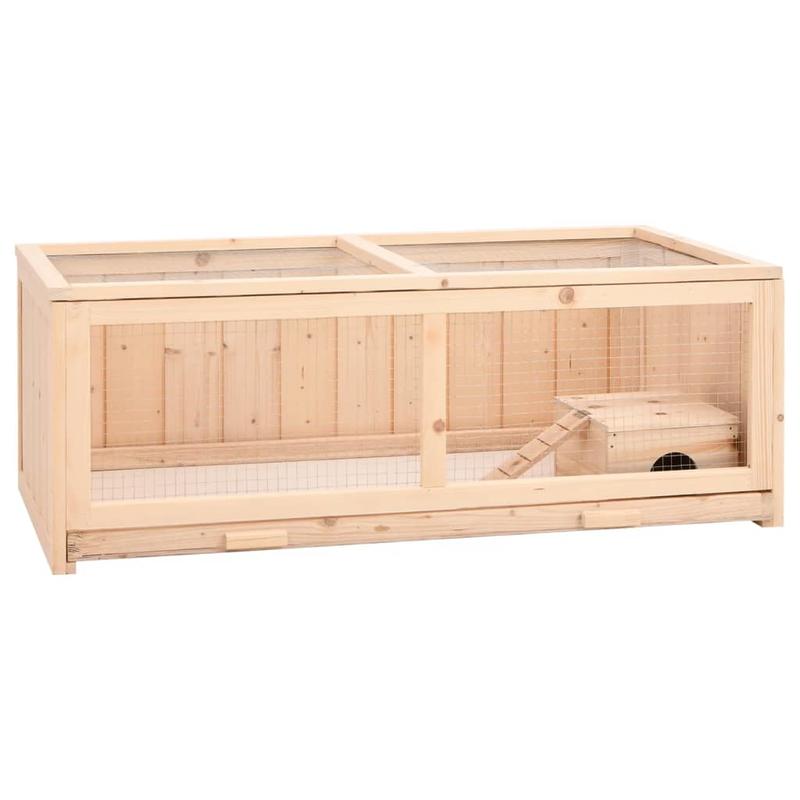Premium Solid Pine Wood Hamster Cage, 104x52x38 cm – Provide Ample Space for Your Pets