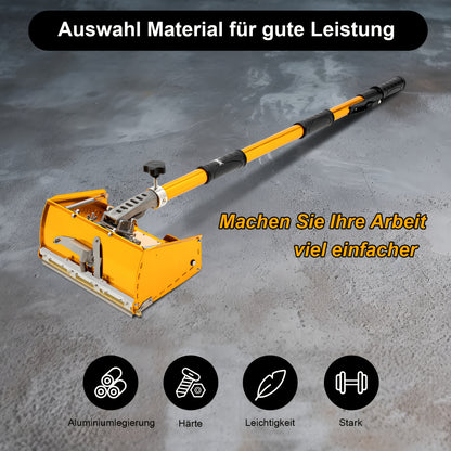 Verstelbaar Stucgereedschap – Afwerkspaan – Plamuurspaan – Pleisterspaan – Taping Tool – Aluminium Aluminium Alloy – Verstelbare Steel 102-163 cm – Lekvrije Putty Box 26 cm