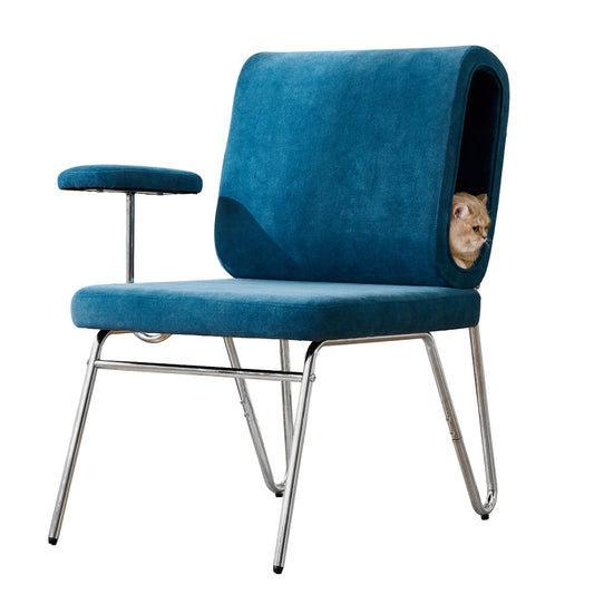 Kattenstoel – Kattensofa – Kattenbank – Kattenzetel – Loungestoel – Geïntegreerd Kattenbed – Duurzame Makkelijk Schoon Te Maken Stof