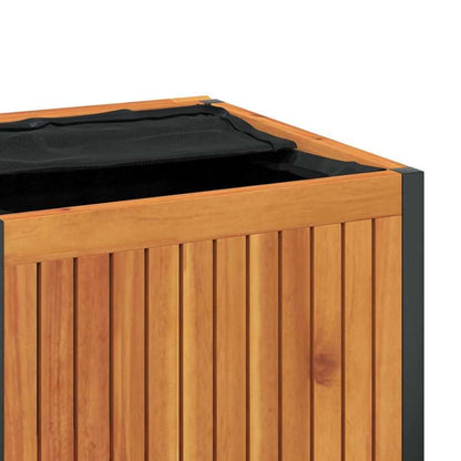 Buitenopslagdoos – Tuinbox – Opbergkist – Gereedschapskist – Kussenbox – Robuust Stalen Materiaal – Verstelbare Hoogte 45x45x45/53 cm
