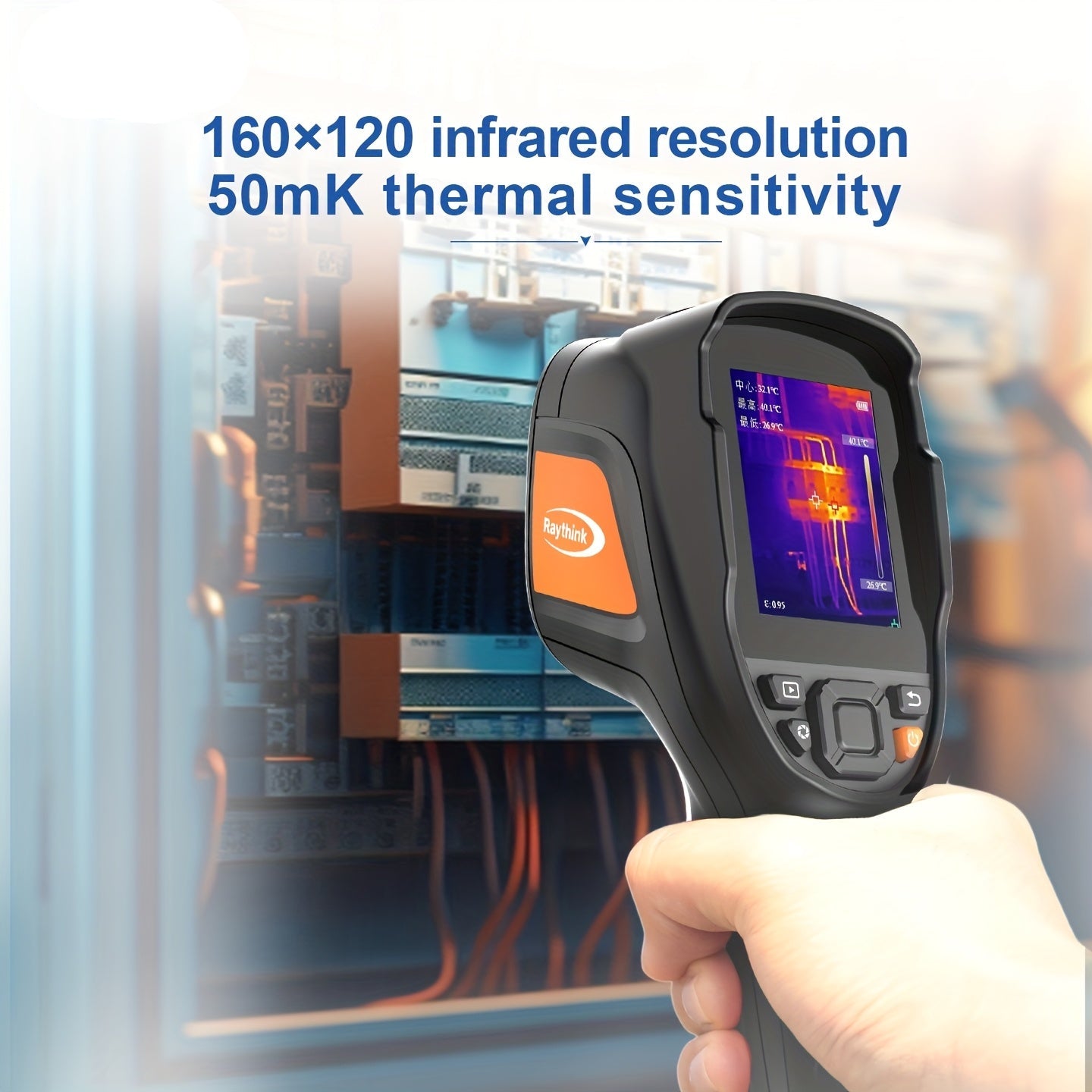 Warmtebeeldcamera – Infraroodcamera – Thermografische Camera – Thermische Beeldcamera – IR Camera – 160x120 Resolutie – 50mK Gevoeligheid – Groot 7,11 cm Display – USB Oplaadbaar