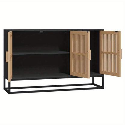 Dressoir – Opbergkast – Ladekast – Kast – Meubel – Zwart Hout – Compact Formaat 105x30x65 cm – Duurzaam & Praktisch Design